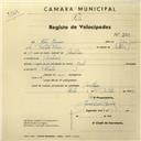 Registo de velocípede com o nº 2746, em nome de Artur Jeronimo, morador em [...].