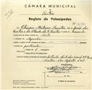 Registo de velocípede com o nº 3178, em nome de Olimpio Ribeiro Santos, morador em Agualva.