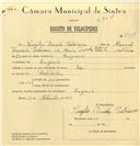 Registo de velocípede de marca Raio, com o nº 7318, em nome de Virgílio Duarte Patriarca, morador em Eugaria.