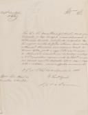 Ofício de A. João Pedro da Camara, Secretário Geral da Repartição Central do Governo Civil de Lisboa, ao Administrador do Concelho de Sintra, referente à venda de um bocado de terreno baldio a Manuel Francisco pela Junta de Paróquia da Terrugem.