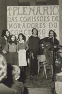 1º Plenário das comissões de moradores do Concelho de Sintra realizado no ginásio do Liceu Nacional de Sintra.