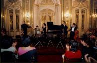 Concerto de Maria João Pires, Augustin Dumay, Gérard Caussé, Ariane Granjon e Jian Wang durante o Festival de Musica de Sintra, na sala da música do Palácio Nacional de Queluz.