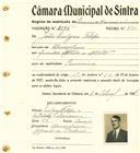 Registo de matricula de carroceiro de 2 ou mais animais em nome de João Ludgero Filipe, morador em Almoçageme, com o nº de inscrição 2194.