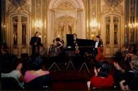Concerto de Maria João Pires, Augustin Dumay, Gérard Caussé, Ariane Granjon e Jian Wang durante o Festival de Musica de Sintra, na sala da música do Palácio Nacional de Queluz.