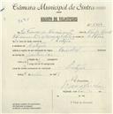 Registo de velocípede de marca Oriental, com o nº 5322, em nome de José Franco do Nascimento, morador em Cortegaça.