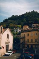 Vista parcial  do centro Histórico na Vila Velha em Sintra .