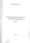 Regulamento da Organização dos Serviços da Câmara Municipal de Sintra.