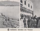 Soldados alemães em Veneza durante a II Guerra Mundial.
