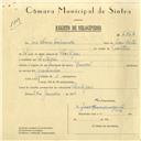 Registo de velocípede com o nº 6164, em nome de José Soares Miranda, morador em Pexilgais.