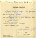 Registo de velocípede de marca Kreidler, com o nº 6646, em nome de Miguel Gonçalves da Silva, morador em Agualva.