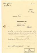 Ampliação de uma casa na Idanha em Belas em nome de Gustavo Flores, com o Processo OB nº  62/1925, com a licença de construção nº 174 de 24/06/1925.