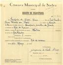 Registo de velocípede de marca Norton, com o nº 7782, em nome de Joaquim da Costa Dias, morador em Rio de Mouro.