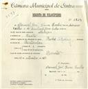 Registo de velocípede de marca Raleigh, com o nº 4869, em nome de Manuel José Vieira Coelho, morador em Baratã.