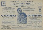 Programa do filme "O Fantasma do deserto" com a participação de Trevor Howard e Anouk.