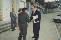 João Justino, Presidente da Câmara Municipal de Sintra, na Portela de Sintra aquando da assinatura do protocolo para a construção da Igreja de Santa Maria e São Miguel.