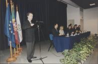 Assinatura de protocolo entre a Câmara Municipal de Sintra e o Instituto Português da Juventude com a presença do Delegado Regional de Lisboa do Instituto Português da Juventude, o Secretário de Estado da Juventude, Edite Estrela, presidente da Câmara Municipal de Sintra, e o vereador Rui Pereira.