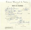 Registo de velocípede de marca Nacional, com o nº 8575, em nome de José da Silva Guerreiros, morador em Morelena.