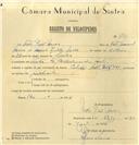 Registo de velocípede de marca Citifix com motor, com o nº 6811, em nome de Vítor José Névoa, morador em Sintra.