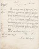 Circular do Secretário Geral do Governo Civil de Lisboa, Luis Albuquerque ao Administrador do Concelho de Sintra, pedindo para ser enviada uma nota do número de passaportes expedidos, para transitar entre o concelho e a cidade do Porto, durante o ano de 1850.