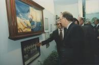Visita de Jorge Sampaio, presidente da República, ao Hochey Clube de Sintra no seu aniversário.