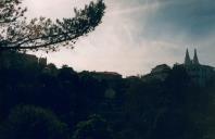 Aspeto geral da Vila Velha em Sintra e Palácio Nacional.