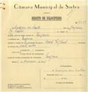 Registo de velocípede com o nº 7529, em nome de Ludgero dos Santos, morador em Eugaria.