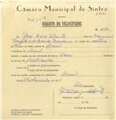 Registo de velocípede de marca Azur, com o nº 6272, em nome de José Rosa Vicente, morador em Aruil.