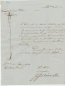 Ofício do vogal do Concelho de Saúde Pública, João José de Sousa Silva, ao Administrador do Concelho de Sintra, referente ao envio de 8 exemplares do quadro nosográfico das enfermidades, para serem distribuídos pelos médicos cirurgiões do Concelho.