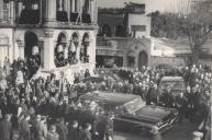 Funeral do Visconde de Asseca, junto aos Paços do Concelho, no Largo Dr. Virgílio Horta em Sintra.