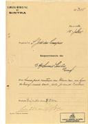 Construção de moradia no Seixal, São João das Lampas em nome de Apolinário Simões, com o Processo nº OB 305/1922, com a licença de construção nº 232 de 19/08/1922.