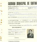 Registo de matricula de carroceiro de 2 ou mais animais em nome de Manuel Joaquim Manteiga Júnior, morador em Cortesia, com o nº de inscrição 2351.