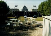 Infraestruturas para as noites de bailado, nos jardins do Hotel Palácio de Seteais.