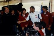 Comemoração do lançamento da primeira pedra da casa das seleções de Sintra, com a presença da  equipa da Seleção Nacional de futebol e o Presidente da Câmara Municipal de Sintra, Fernando Reboredo Seara.