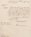 Ofício do Secretário Geral do Governo Civil de Lisboa, Luis Albuquerque, ao Administrador do Concelho de Sintra, referente ao envio das contas da Misericórdia desta vila do ano de 1844 a 1845.