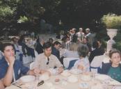 Almoço no patamar dos deuses da Quinta da Regaleira aquando da receção da comitiva de Cuba para assinatura do protocolo de geminação de Sintra com La Habana Vieja.