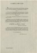 Circular dirigida ao presidente da Câmara Municipal de Belas proveniente de Pedro José de Oliveira, Secretário da Administração Geral de Lisboa, enviando uma carta de lei.