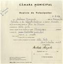 Registo de velocípede de marca Olympique, com o nº 4424, em nome de António Morgado, morador em Alto do Forte.