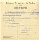 Registo de velocípede de marca Cuciolo com motor, com o nº 7312, em nome de António Deolindo Ricardo da Silveira, morador em Carenque.