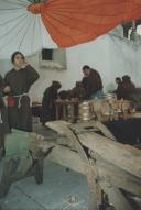 Uma adega na Feira Medieval no Largo da República, em Sintra.