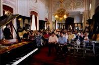 Público a assistir ao concerto de António Rosado, no Palácio Nacional da Pena, durante o Festival de Música de Sintra.