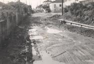 Rua no Algueirão antes das obras de requalificação.