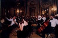 Concerto  com a Orquestra de Câmara Escocesa, durante o festival de música de Sintra, na sala de música do Palácio Nacional de Queluz.