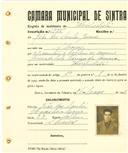 Registo de matricula de velocipedista em nome de João dos Santos Júnior, morador em São Marcos, com o nº de inscrição 1925.