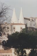 Fachada norte do Palácio Nacional de Sintra.