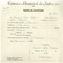Registo de velocípede de marca Raio, com o nº 4659, em nome de Francisco Lopes Rodrigues, morador em Galamares.