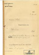 Construção de uma casa em Vazem de Queluz em nome de Aires Nunes, com o Processo OB nº 632/1923, com a licença de construção nº 1 de 03/01/1924.