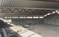 Construção do pavilhão do Hockey Club de Sintra.