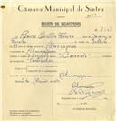Registo de velocípede de marca Caravela, com o nº 7009, em nome de Ramiro Quintino Ferreira, morador em Almoçageme.