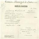 Registo de velocípede de marca Flecha, com o nº 4602, em nome de Francisco d'Almeida Lobo, morador em Assafora.