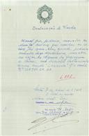 Registo de velocípede de marca Raio, com o nº 6222, em nome de Manuel Lopes Ribeiro, morador em Abreja, Colares.